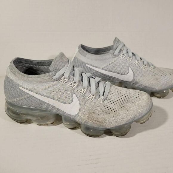Nike Air VaporMax Pure Platinum‎ Flyknit 2017 - 849557-004 Womens 6.5. - Picture 3 of 4